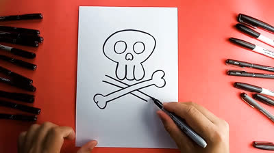 Cómo Dibujar Fácil Una Calavera - Tutoriales Paso a Paso