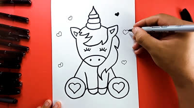 Cómo Dibujar Fácil Un Unicornio - Tutoriales Paso a Paso