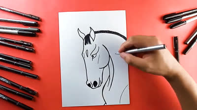 Cómo Dibujar Fácil Un Caballo - Tutoriales Paso a Paso