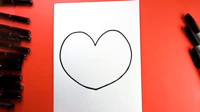 Cómo Dibujar Fácil Un Corazón - Tutoriales Paso a Paso