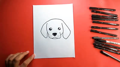 Cómo Dibujar Fácil Un Perro - Tutoriales Paso a Paso