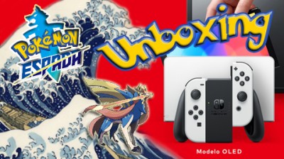 Nintendo Switch OLED White with Pokemon Sword Game 